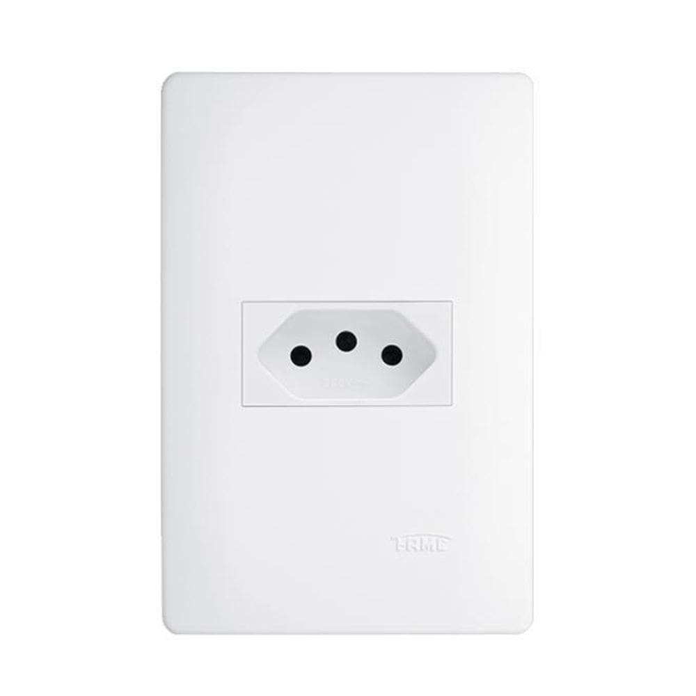 Tomada 2P+T 10A/250V Habitat Fame