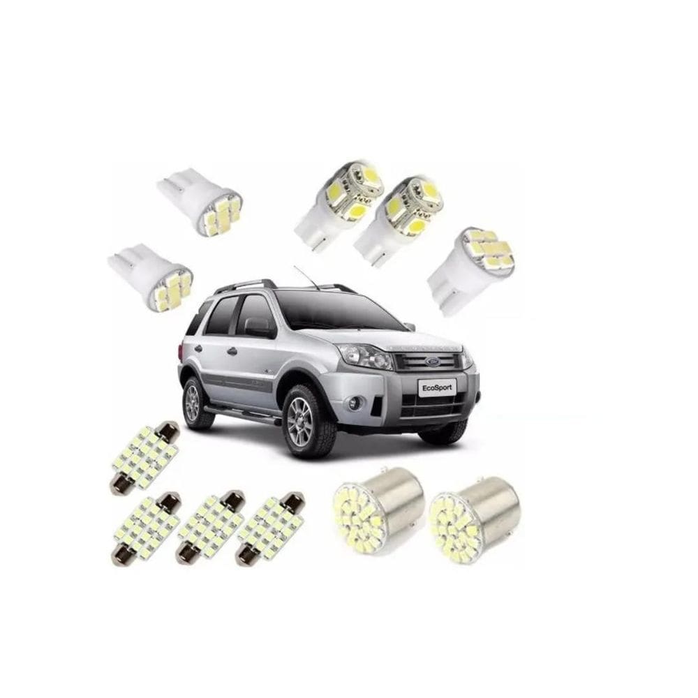 Kit Lâmpada Led Ford Ecosport 2004 Até 2012