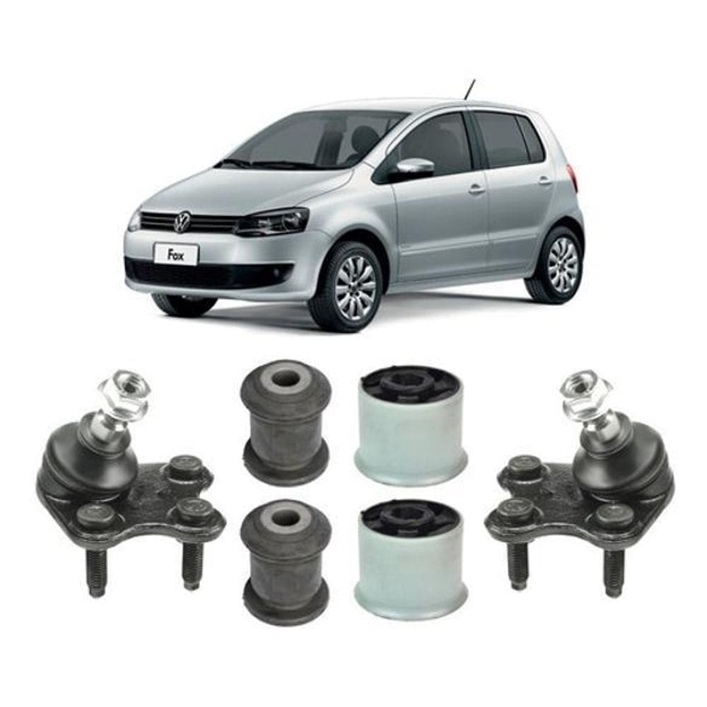 Bucha + Pivô Da Bandeja Dianteira Vw Fox 2016 2017 2018 2019