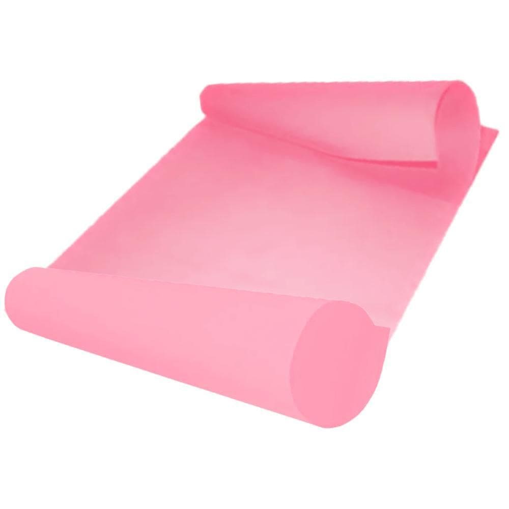 Kit Com 51 Folhas Papel Cartolina Rosa 140G/M2 50Cm X 60Cm