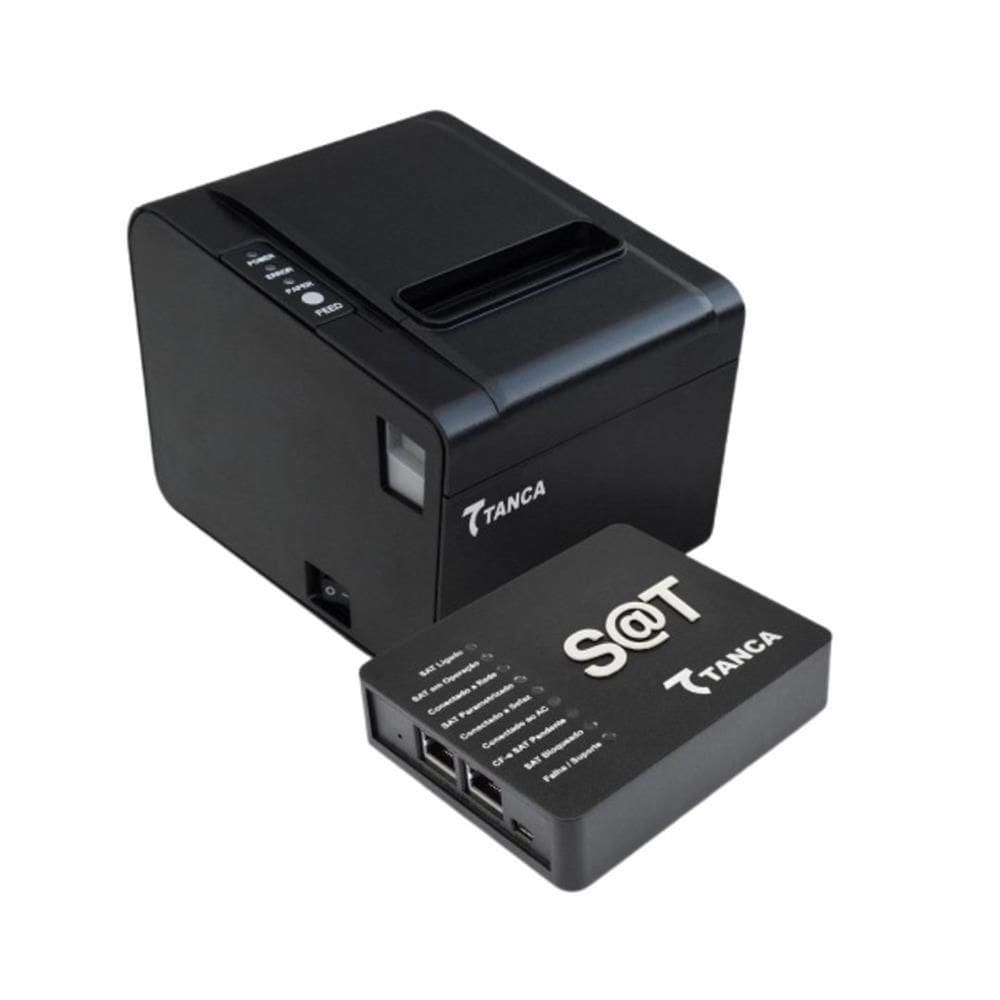 Impressora Térmica Tanca TP-650, 250 mm/s, USB, Serial, Ethernet, Guilhotina, Preto