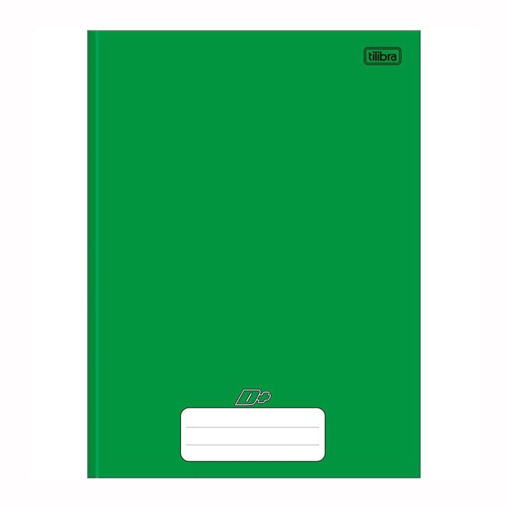 Caderno brochurão capa dura 1X1 48fls D mais Verde Tilibra