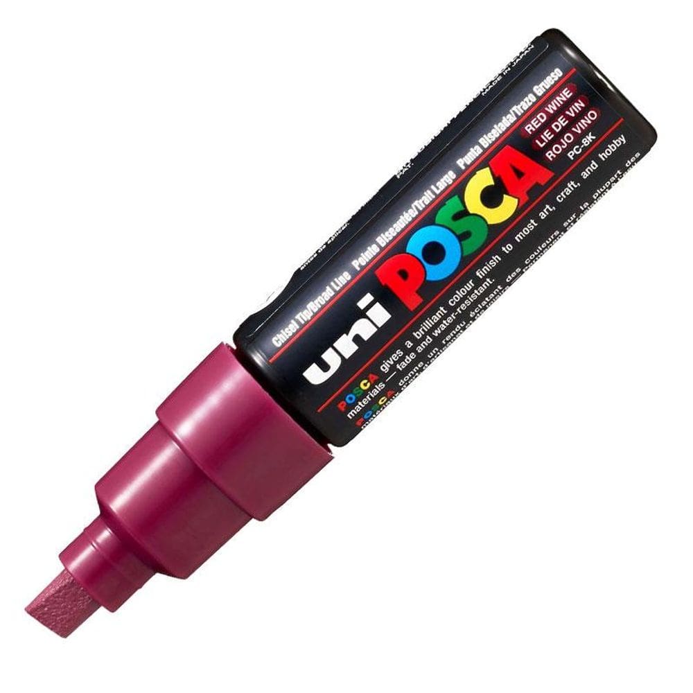 Caneta Posca PC 8K vinho Uni Ball