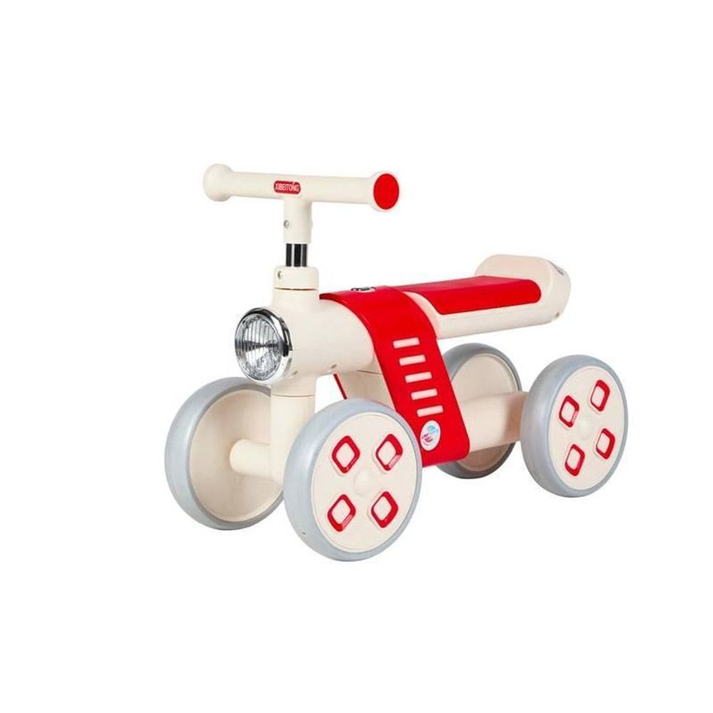 Bicicleta De Equilíbrio Infantil Vermelha Sem Pedal 04 Rodas