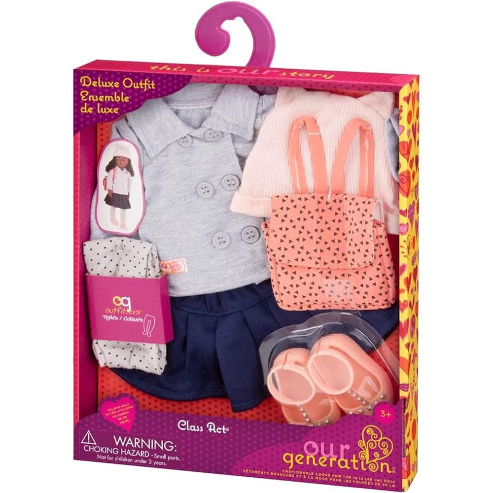 Uniforme Escolar com Casaco para Boneca Our Generation - Candide