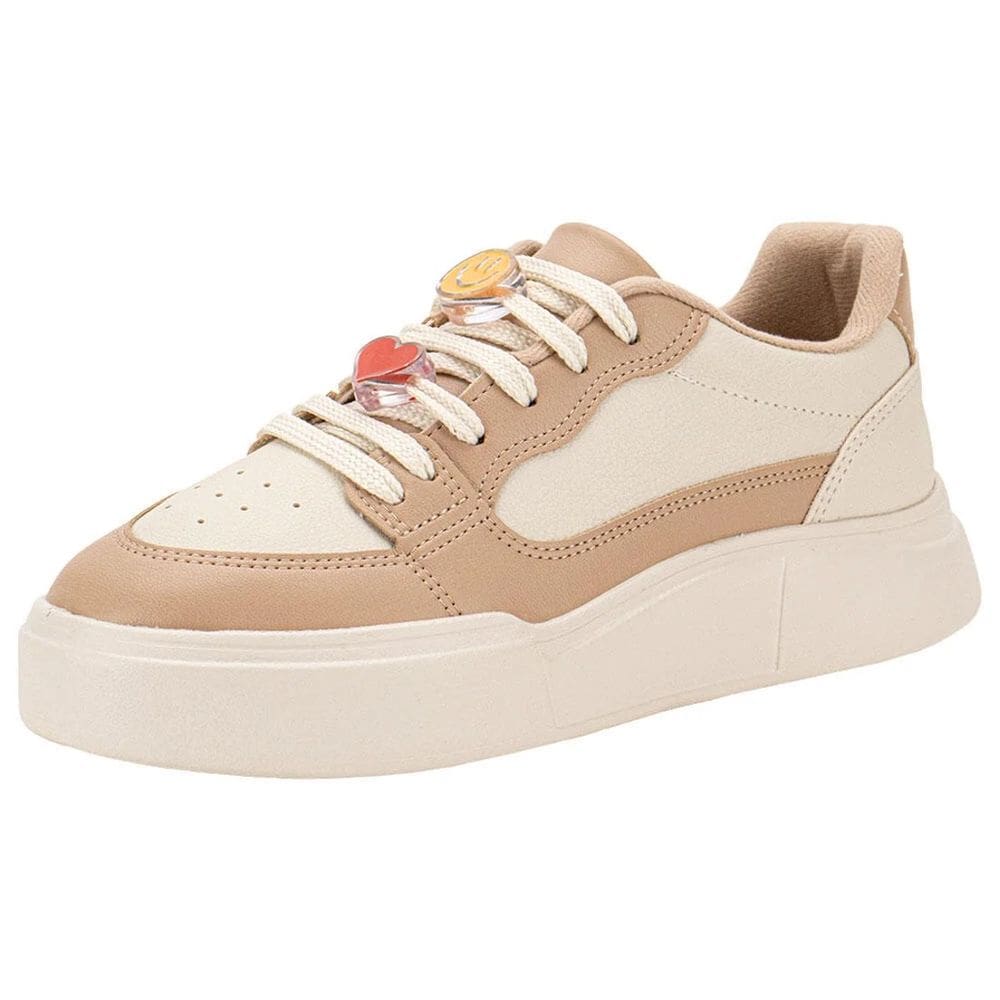 Tênis Feminino Flatform Casual Estilo Pins Conforto Moleca