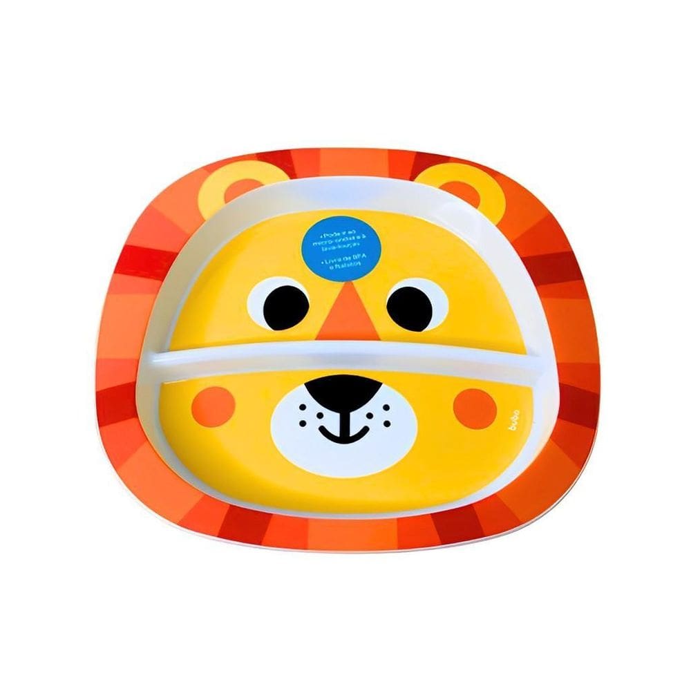 Pratinho Infantil Bubazzo Leão Com Divisórias 16289 Buba