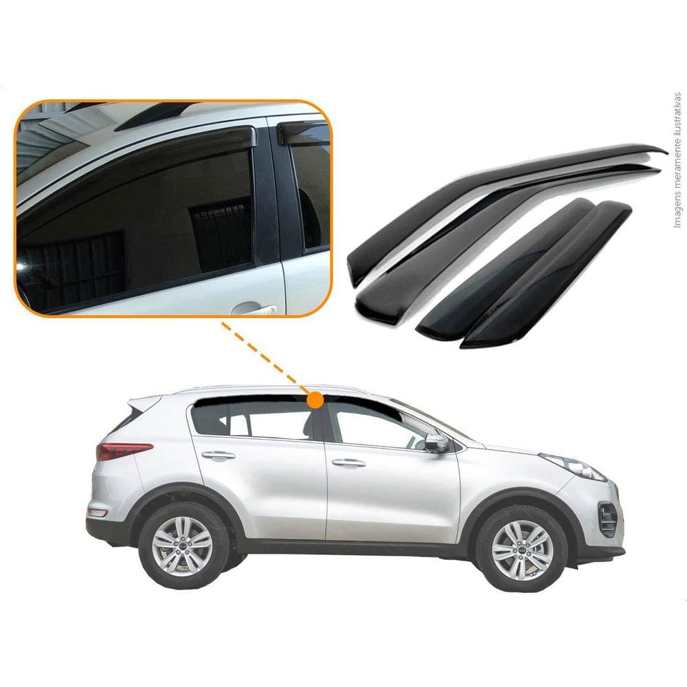 Calha De Chuva Ecoflex Kia Sportage 16/18 4P