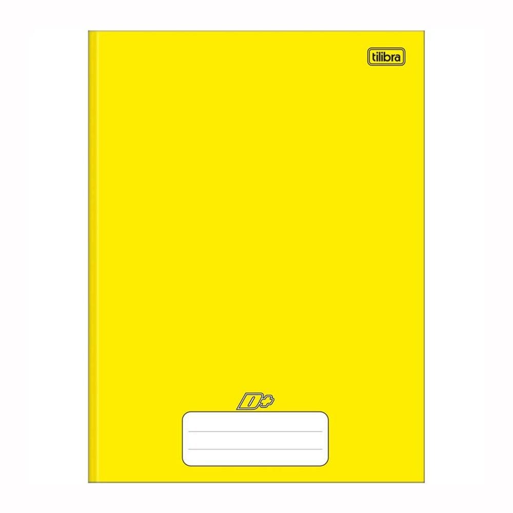 Caderno brochurão capa dura 1X1 96fls D mais Amarelo Tilibra