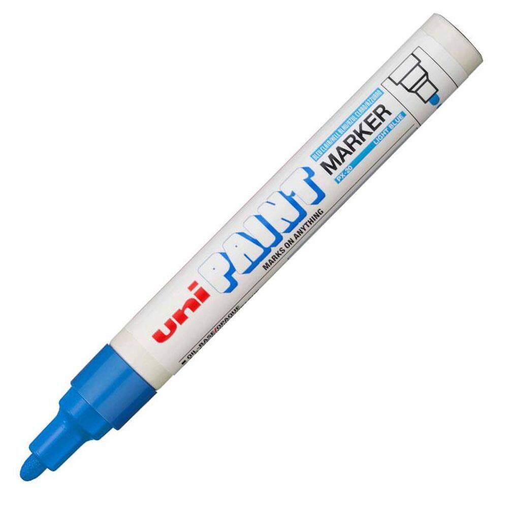 Pincel marcador permanente azul claro PX 20 Uni Paint