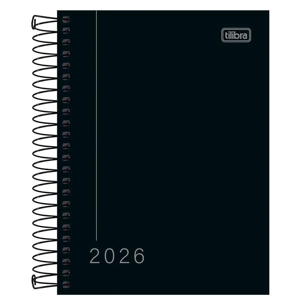 Agenda executiva espiral diária Pepper 2026 Tilibra