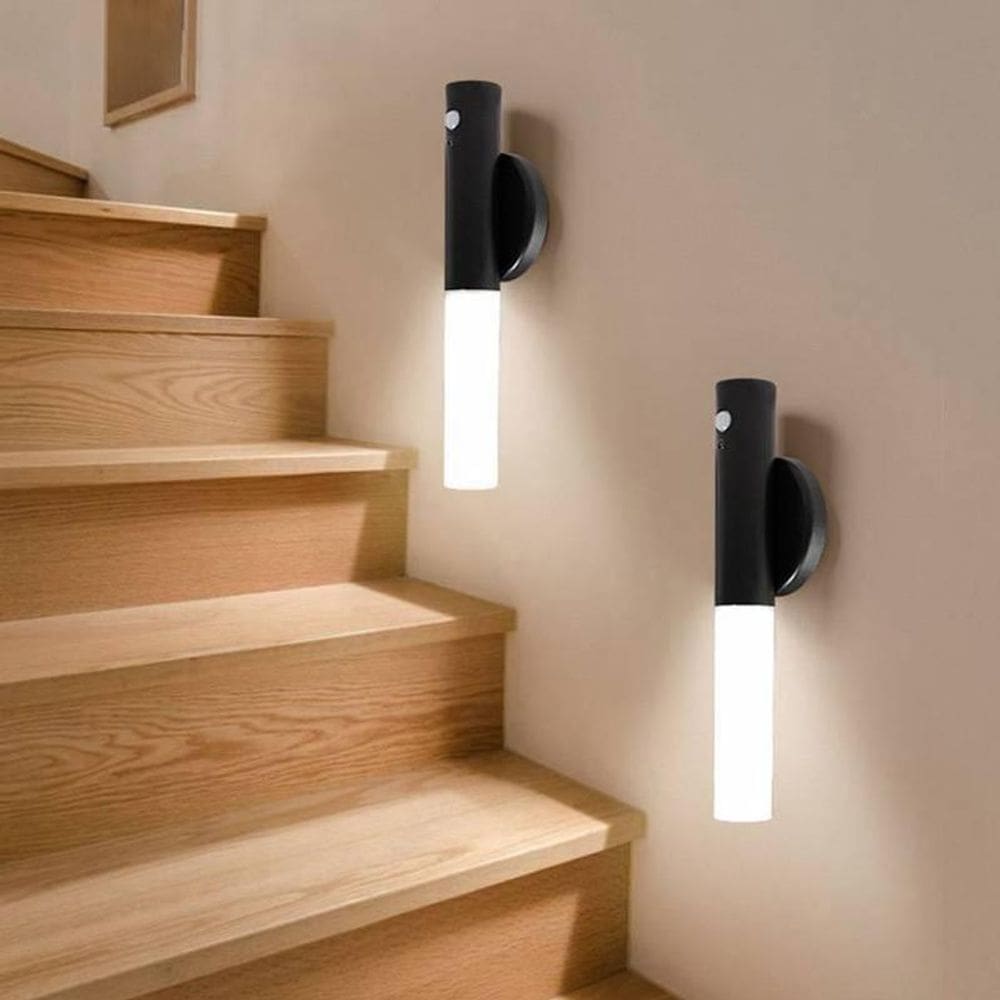 Luminária De Parede Recarregável Usb Com Sensor De Movimento