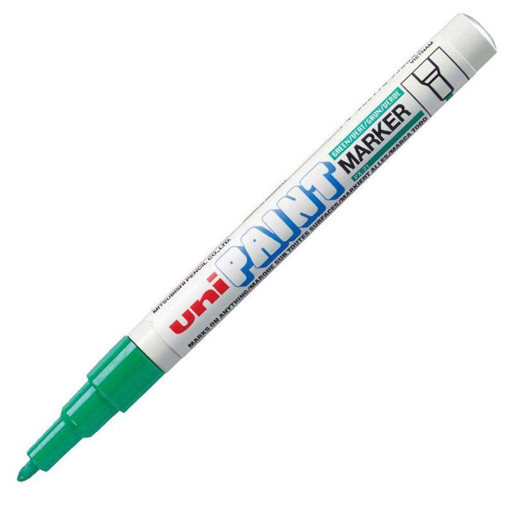 Pincel marcador permanente verde PX 21 Uni Paint