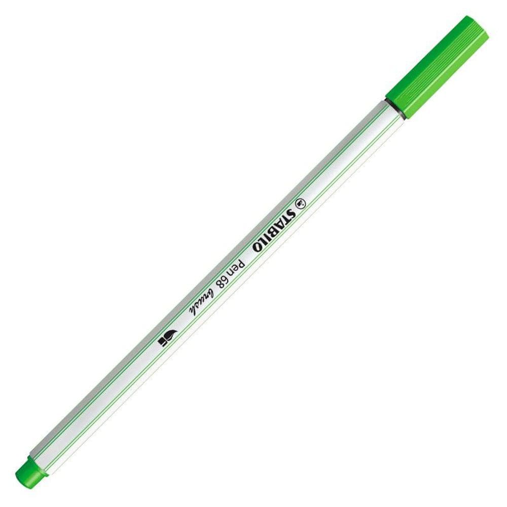 Caneta Pen Brush Aquarelável 56843 Verde Fls Stabilo