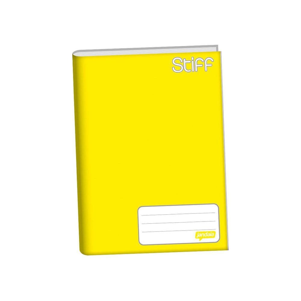 Caderno Brochurão Capa Dura 48 Folhas Jandaia Amarelo
