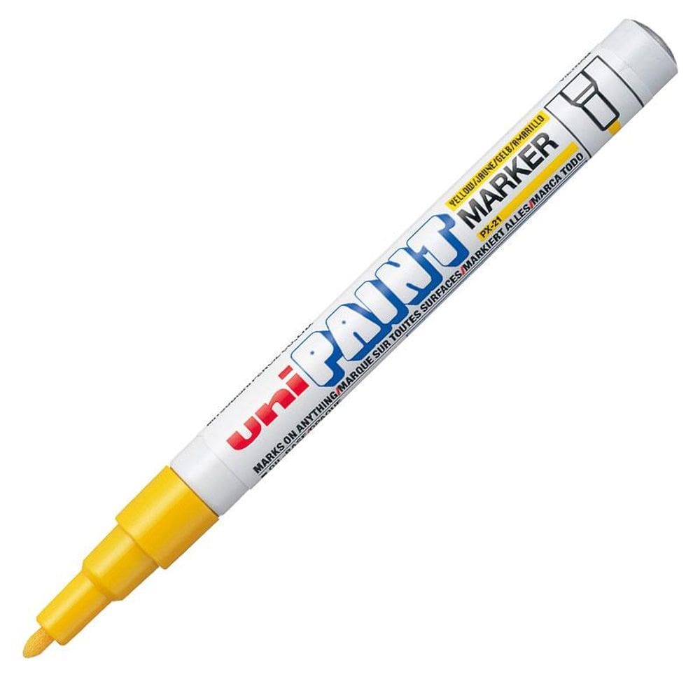 Pincel marcador permanente amarelo PX 21 Uni Paint