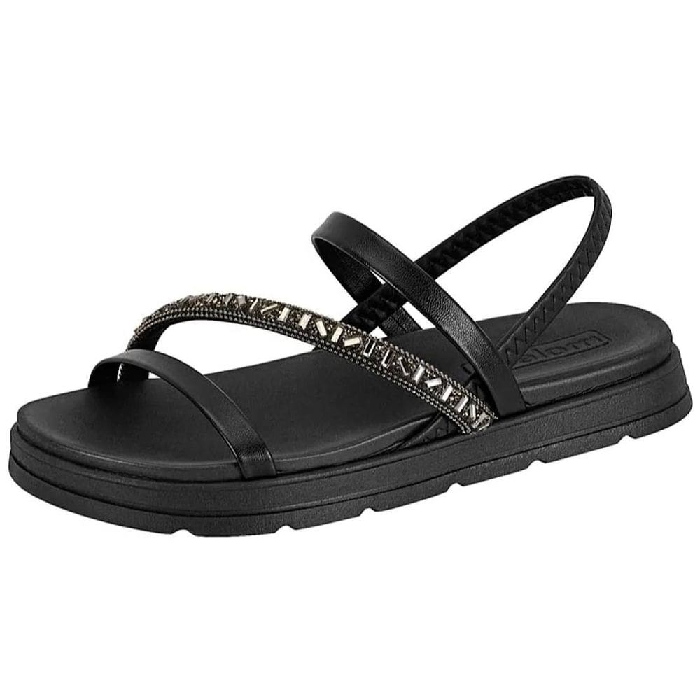 Sandália Feminina Flatform Papete Conforto Casual Moleca