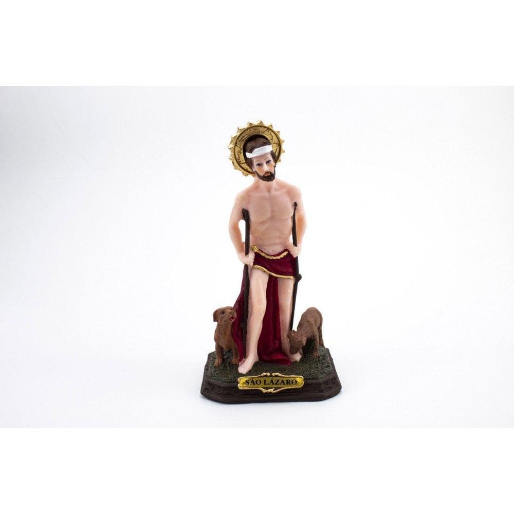 Imagem São Lázaro Resina 16 Cm