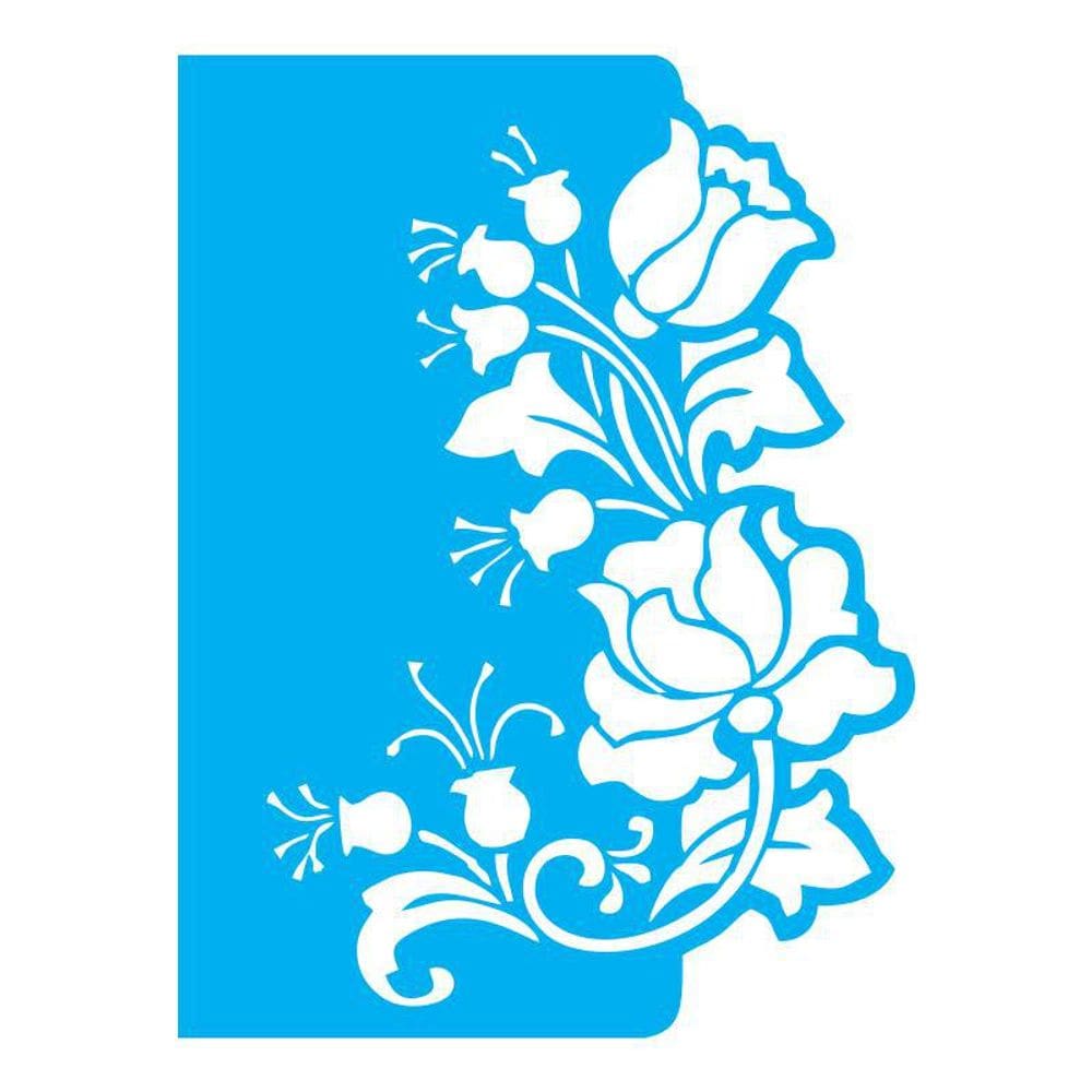 Stencil Tamako Flores - 15X20Cm - Ref A2336