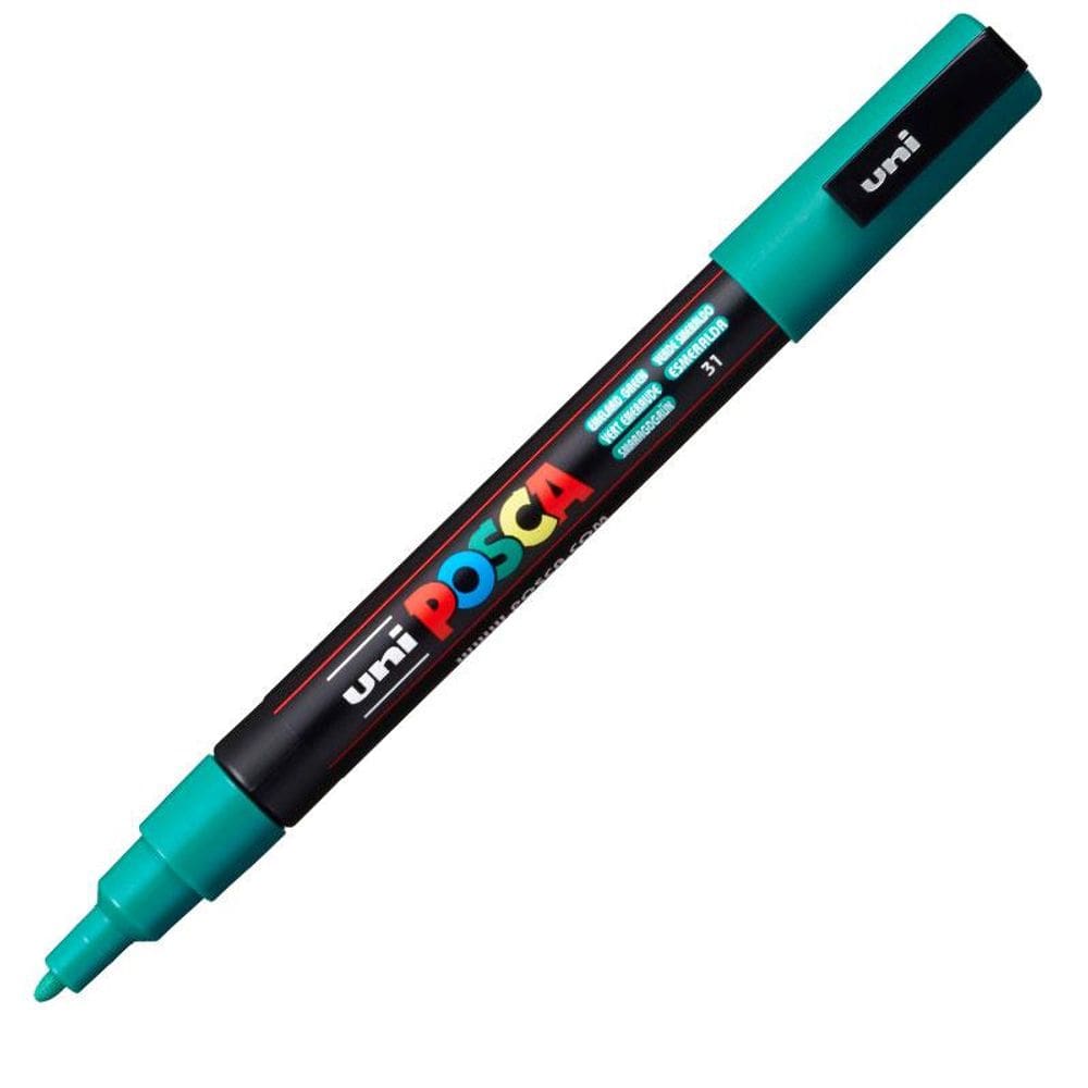 Caneta Posca PC 3M verde esmeralda Uni Ball
