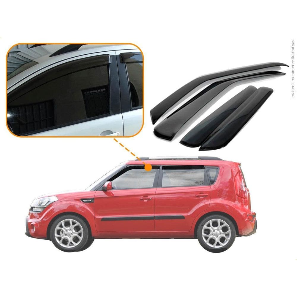 Calha De Chuva Kia Soul 2015