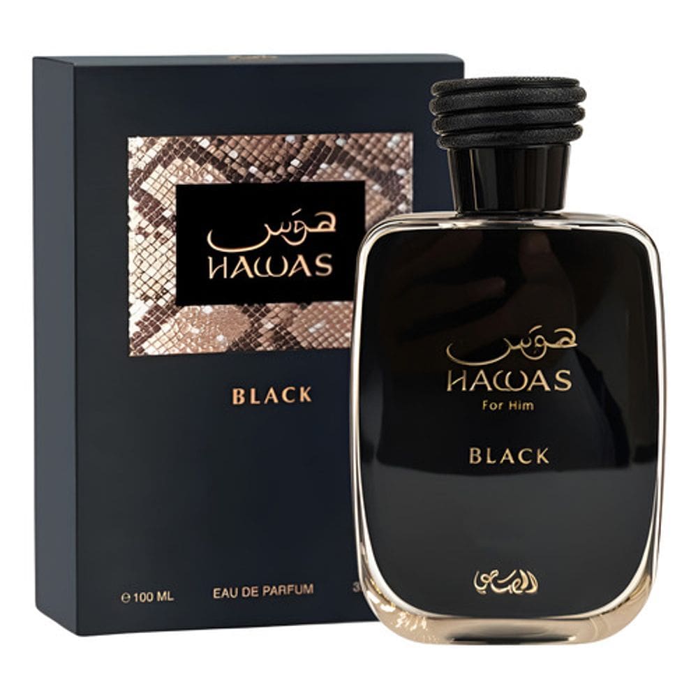 Perfume Hawas Black Rasasi  Edp 100ml Masculino autêntico
