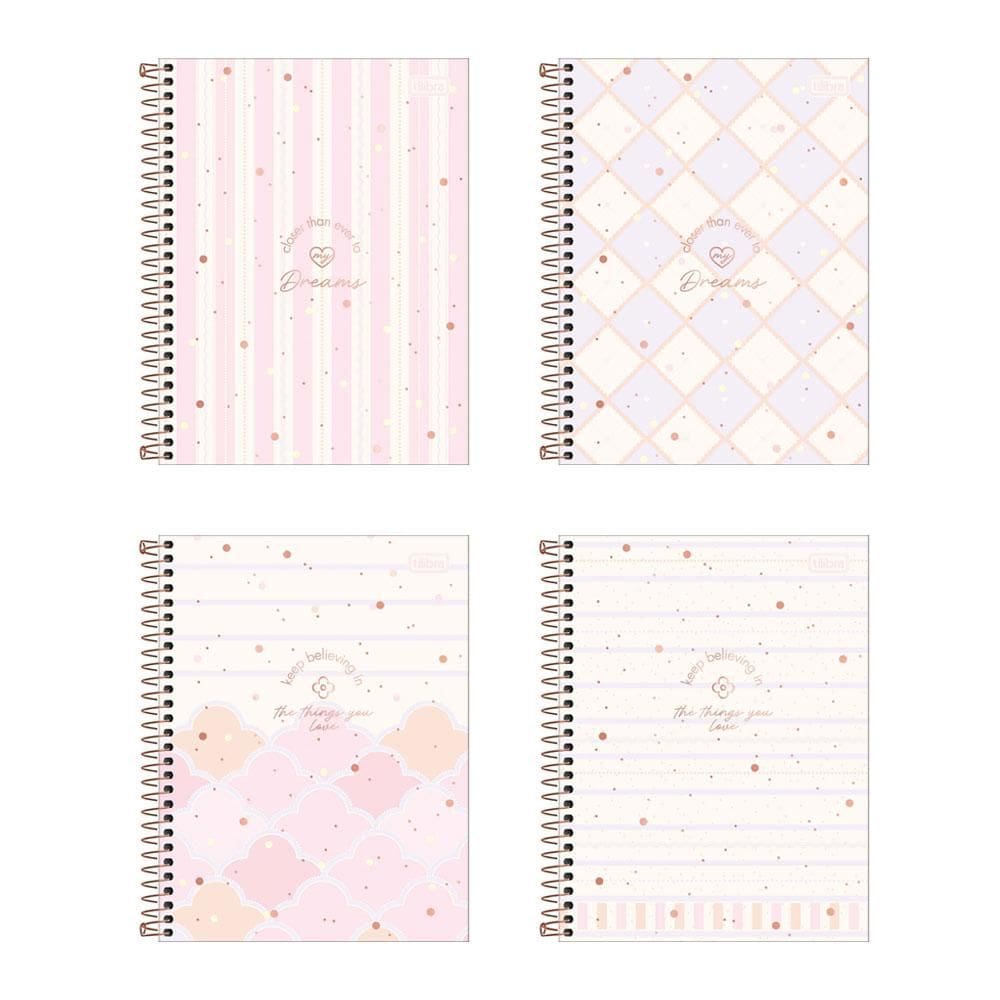 Caderno colegial capa dura 1x1 80 folhas Soho Tilibra
