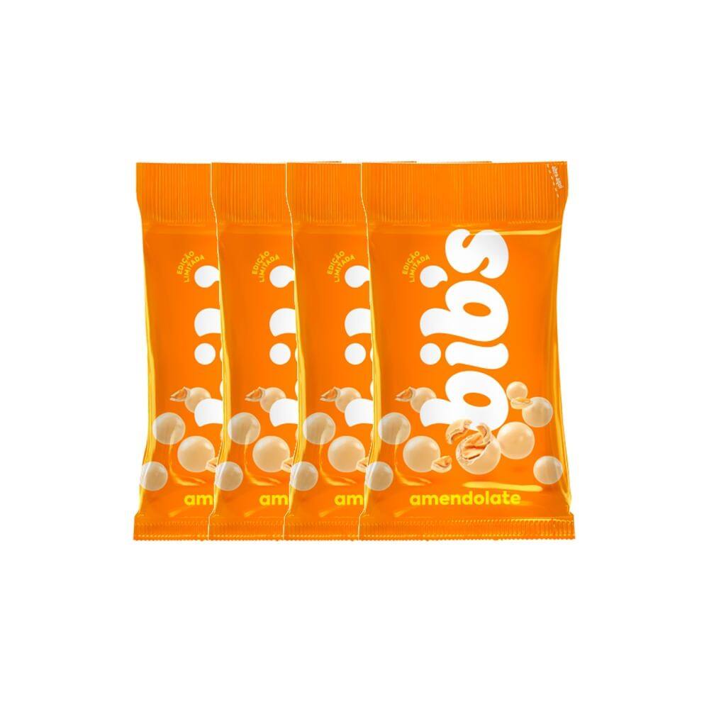 Kit 4 Confeito Bib`s Amendolate 40g