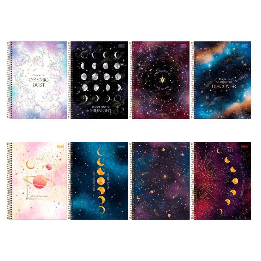 Caderno espiral Univ 10x1 160 fls Magic Tilibra