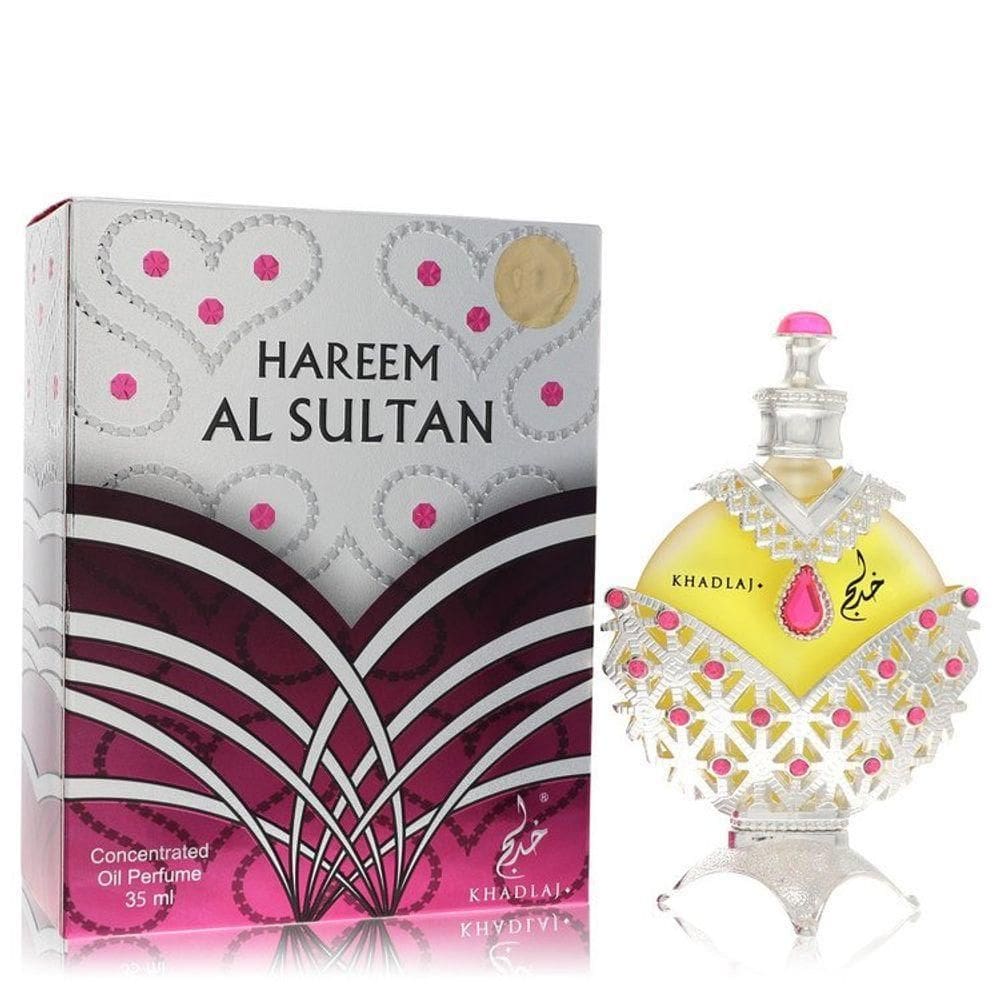 Óleo Perfumado Feminino Khadlaj Hareem Al Sultan Silver Concentrado Perfumado(unisex) 35 Ml