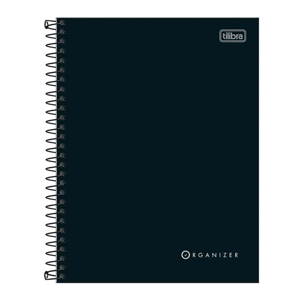 Caderno executivo capa dura colegial 80fls Organizer Tilibra
