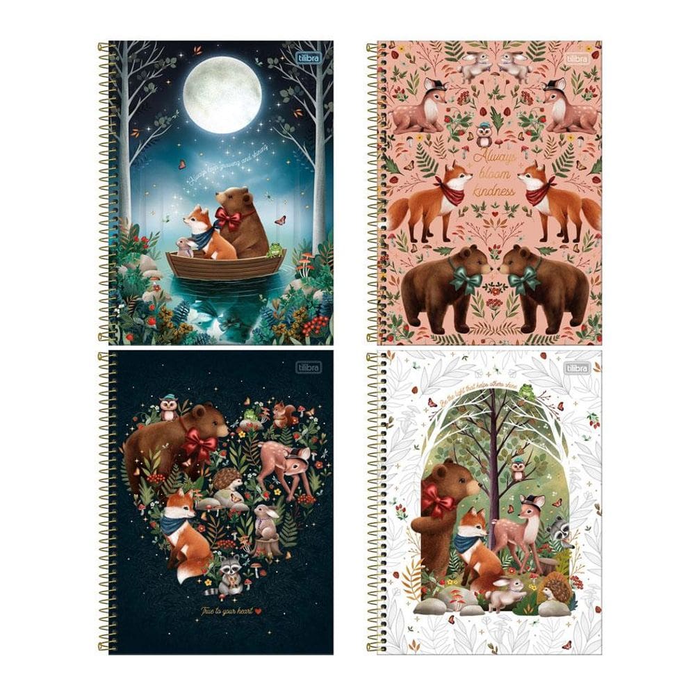 Caderno espiral capa dura univ 1x1 80 fls Loveland Tilibra