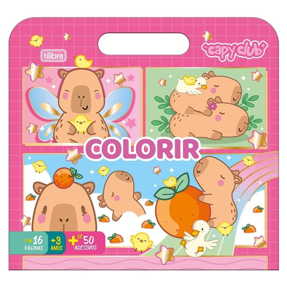 Maleta de atividades Capyclub com 8 folhas 394726 - Tilibra
