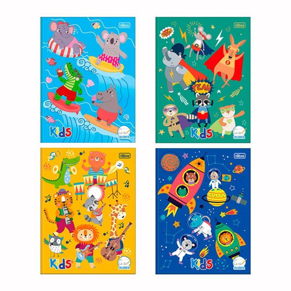 Caderno brochura caligrafia Masculino Sapeca 40 fls Tilibra