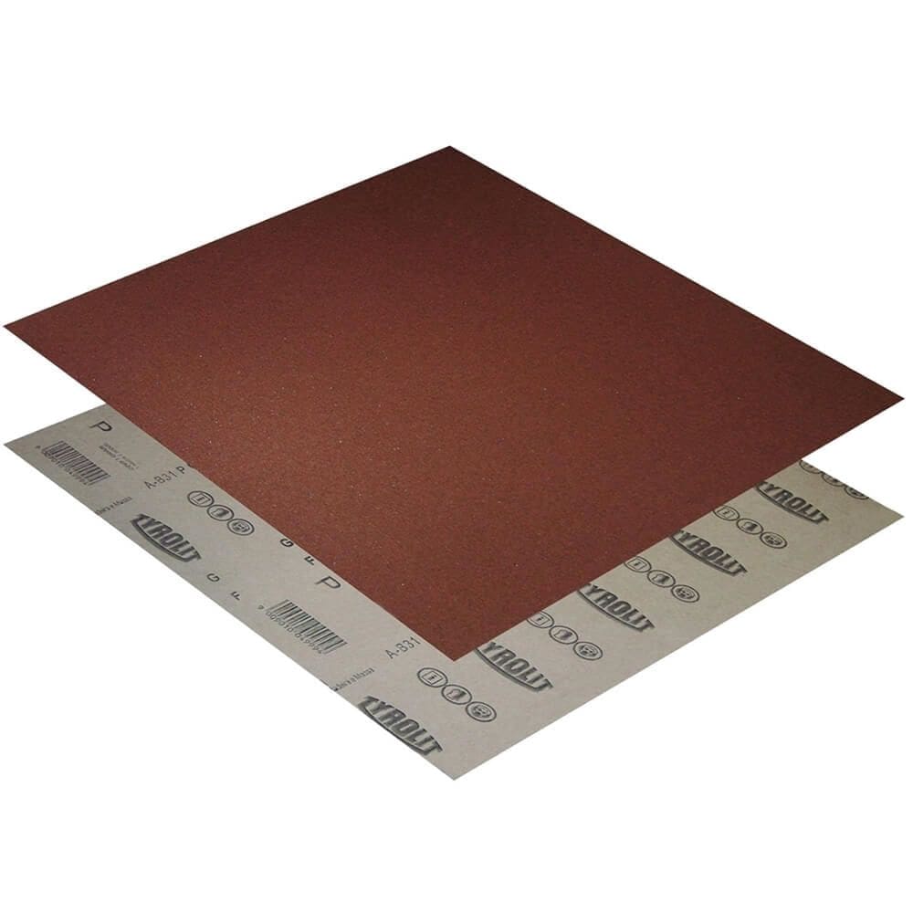 Folha de Lixa para Massa e Madeira 225x275mm B31 Grão 120 - 34206742 - TYROLIT