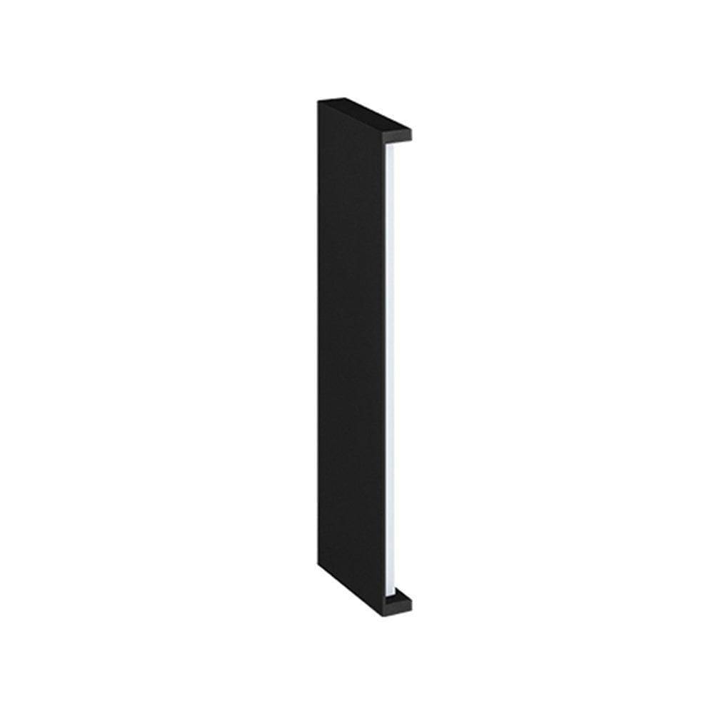 Arandela Stella Reflex Led 42cm Ip65 12w Bivolt Preto - 3000k - Luz Amarela