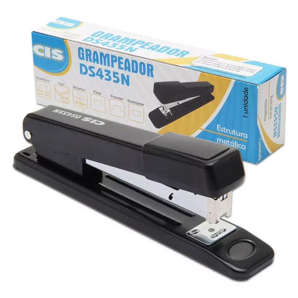 Grampeador de mesa até 40 fls sem extrator DS 435N Cis
