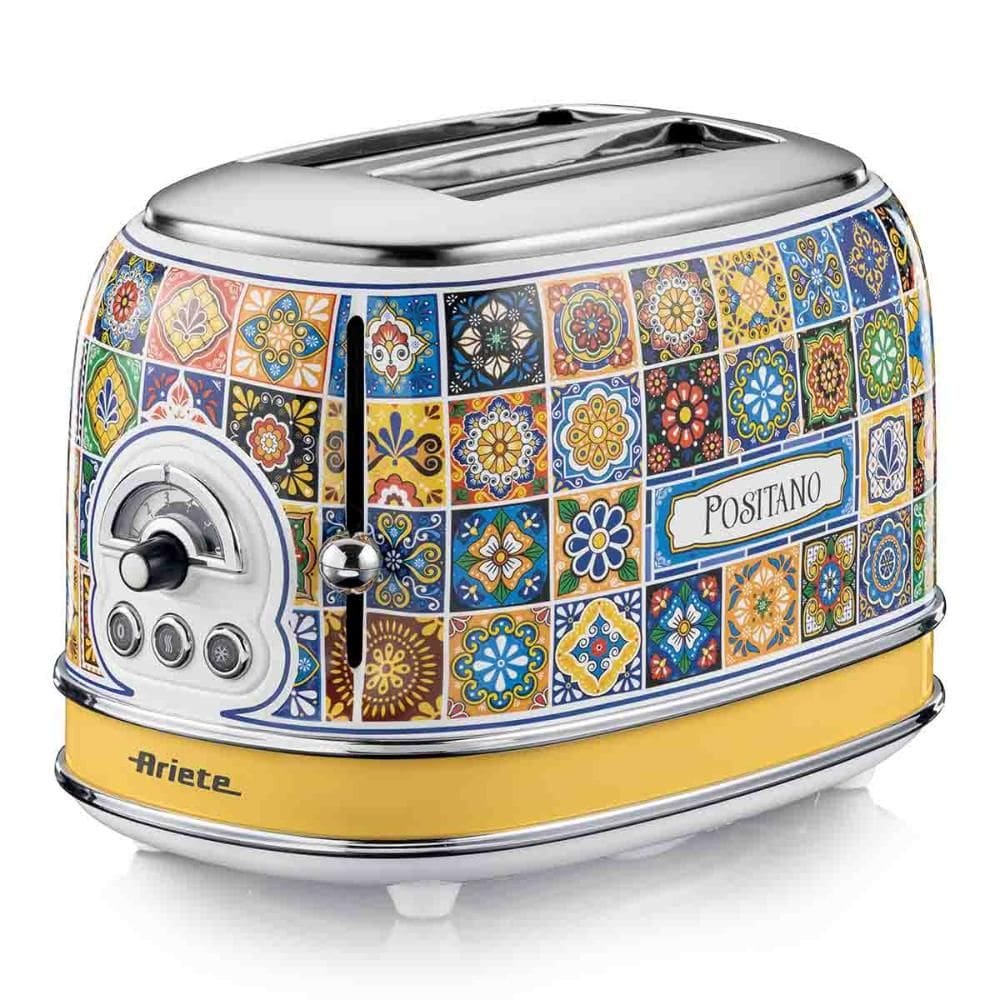 Torradeira Elétrica Ariete 155 Positano p/ 2 Fatias 6 Níveis de Tostagem 750W