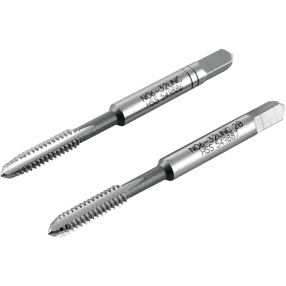 Macho Manual Aço Rápido Nº 6 3/64`` Unc Jogo c/ 2 pçs Vonder