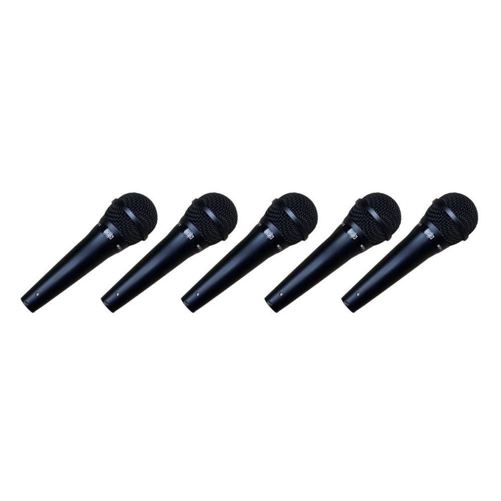 Kit 5 Microfone Box Mcf2 Em Metal Com Bag Cabo E