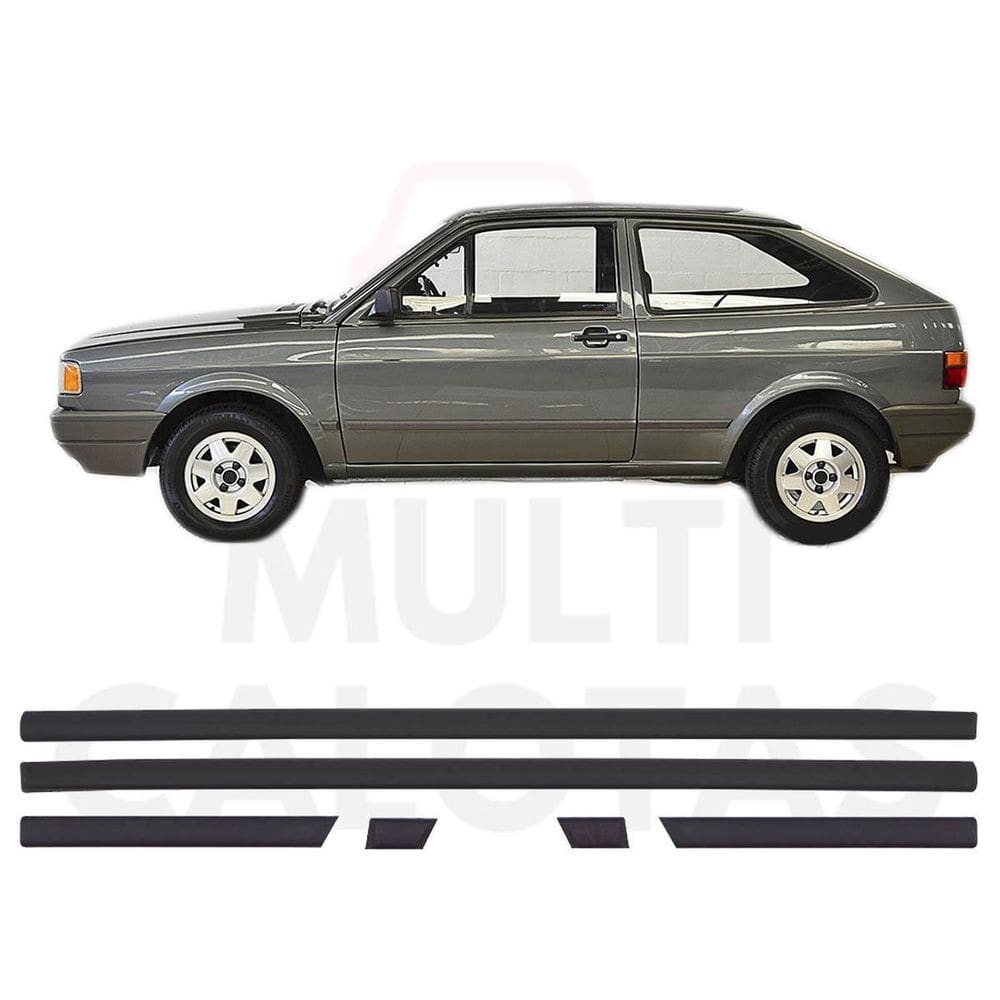 Friso Lateral Vw Gol Cl 1989 A 1995 Cinza 6 Pçs