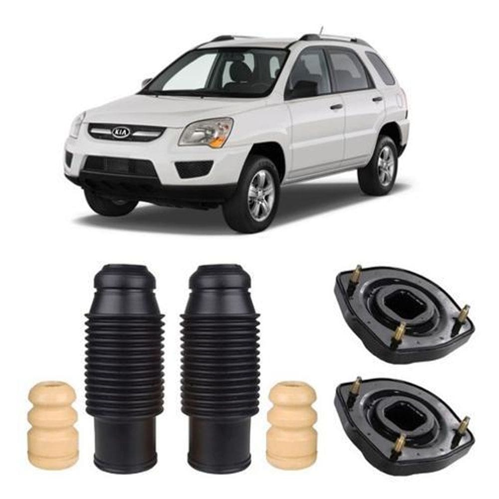 2 Kit Coxim Amortecedor Traseiro Sportage 2005 2006 2007 08