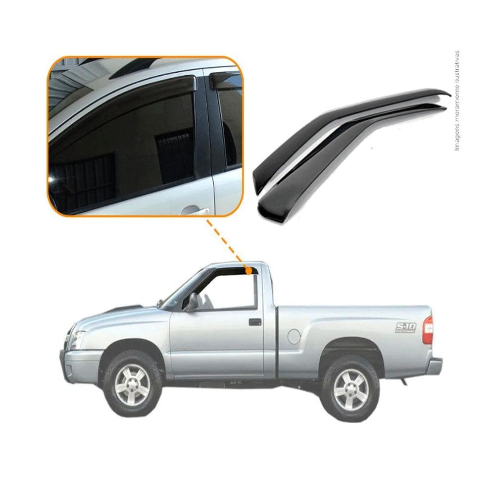 Calha De Chuva S-10 Cabine Simples 2012 A 2020 2 Portas