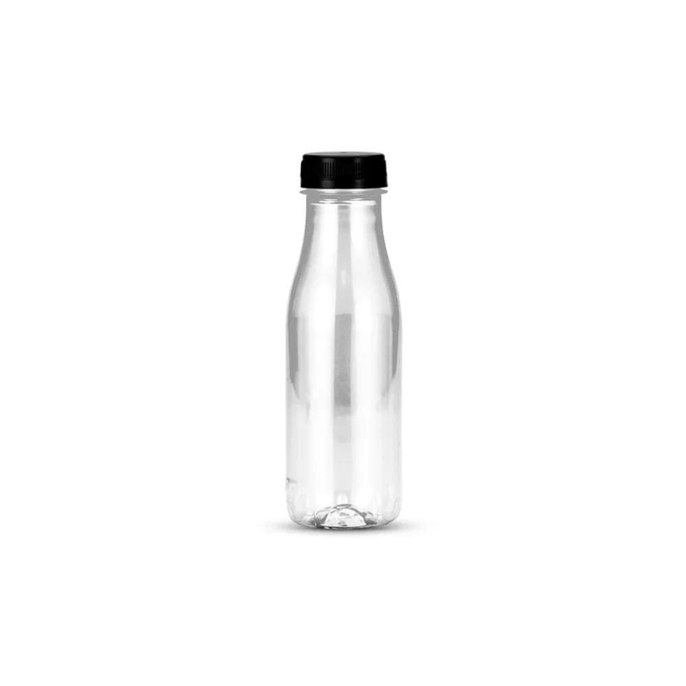 70un Garrafa PET Plástica Transparente com Tampa 300ml G3530 Galvanotek