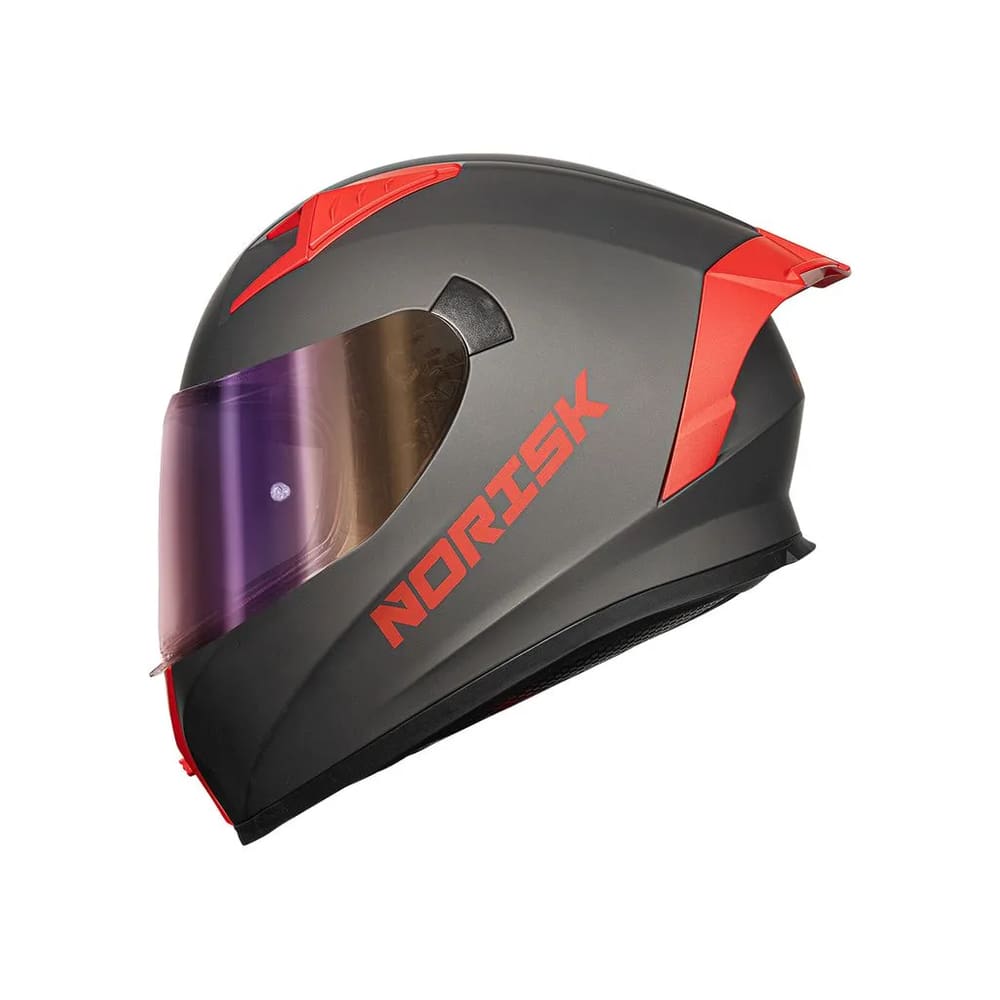 Capacete Norisk Flow Monocolor Titanium Viseira Extra (58)