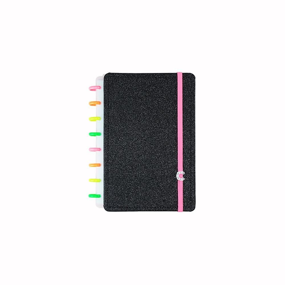Caderno inteligente A5 Lets Glitter Neon Black CIA5213