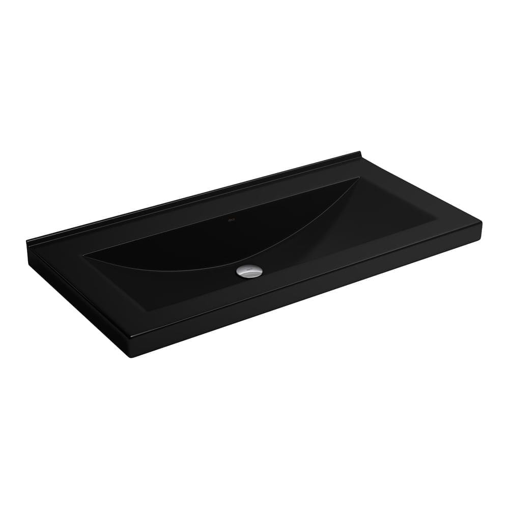 Cuba de Sobrepor Lavatório Concava com Mesa 92X45,5cm Ébano - L.95.95