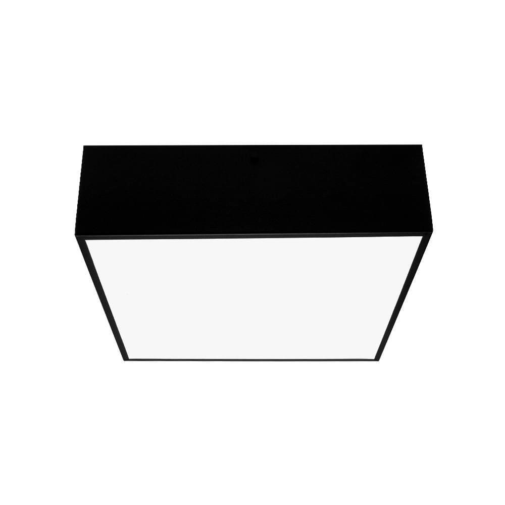 Plafon Taschibra Quadra Quadrado 4Xe27 Bivolt Preto