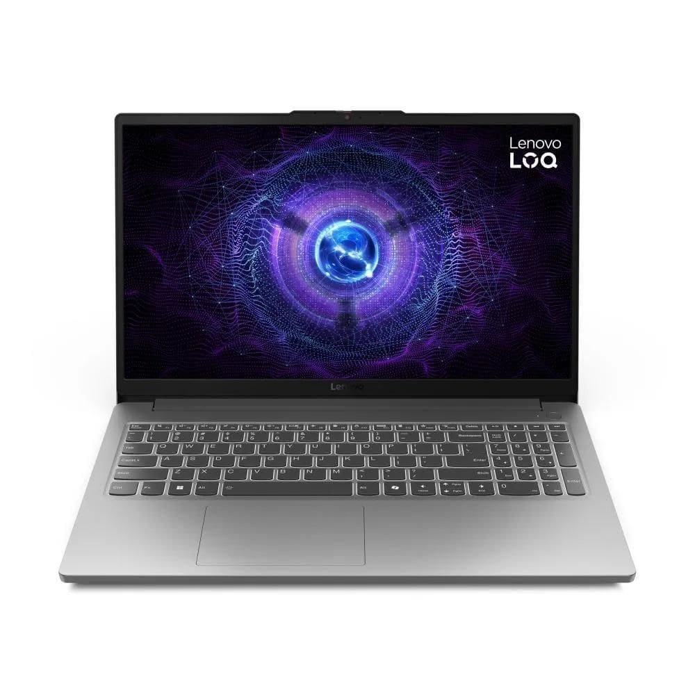 Notebook 15.6” Gamer Lenovo LOQ-e Intel Core i5-12450HX, GeForce RTX 3050 6GB GDDR6 Memória 16GB, SSD 512GB NVMe, Windows 11 PRO, 83ME000CBR