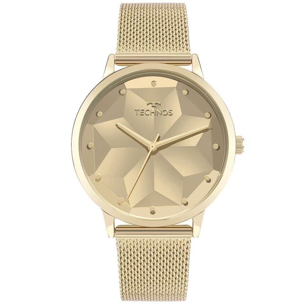 Relógio Technos Feminino Brilho Dourado - 203aag-1d 203aag-1d